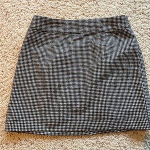 Black and white Checkered tight skirt